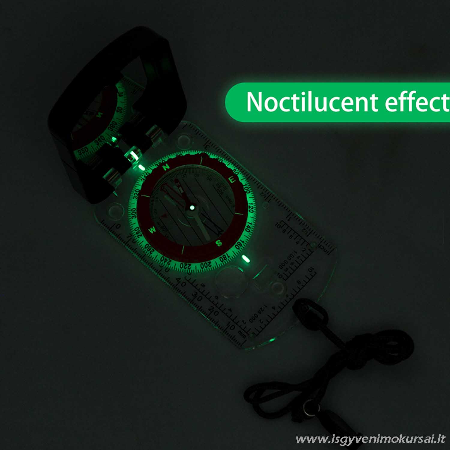 profesionalus-kompasas-su-veidrodeliu-mastelio-liniuote-led-lempute-žygiams-orientuotis-gamatoje-su-kryptuku Profesionalus kompasas su veidrodėliu, mastelio liniuote ir LED lempute