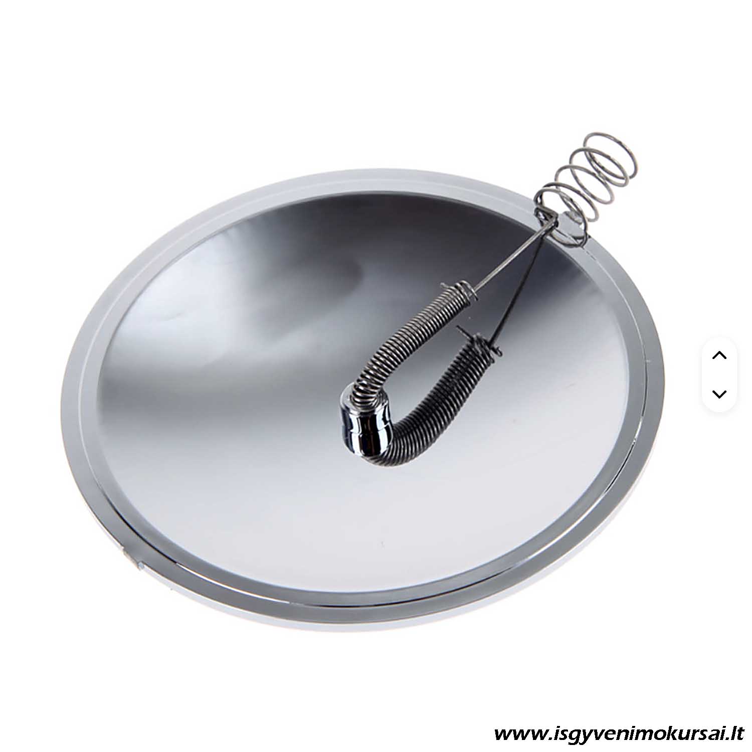 saules-ugnies-ikurimo-plastikinis-veidrodis-su-spirale-isgyvenimui-ugnies-iziebejas-padidinimo-stiklas Saulės ugnies įkūrimo veidrodis su metaline spirale, skirtas ugniai įkurti nuo saulės spindulių