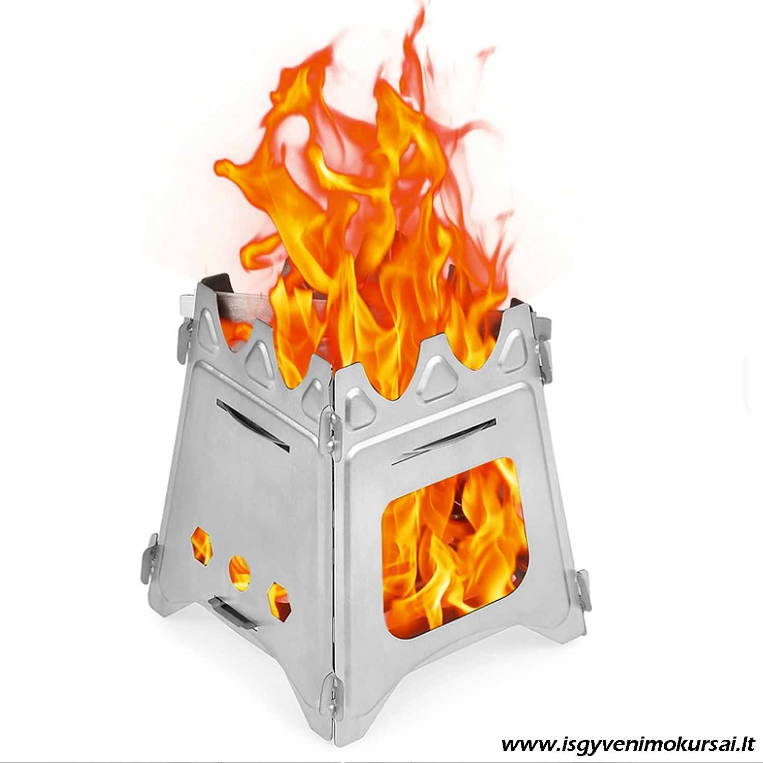 surenkama-lauko-krosnele-nerudijancio-plieno-zygio-krosnele-stovyklavimui Surenkama, lengva, nerūdijančio plieno lauko krosnelė stovyklavimui