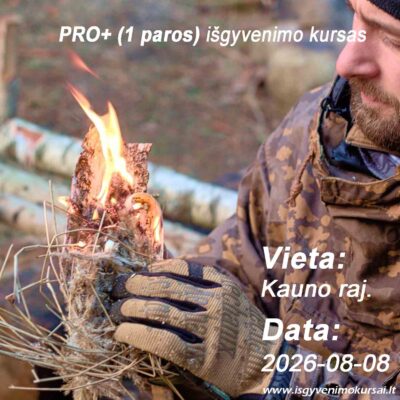 Išgyvenimo kursas, 1 paros, Kaune, 26-08-08