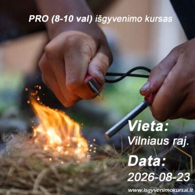 Išgyvenimo kursas Vilniuje 8-10 val
